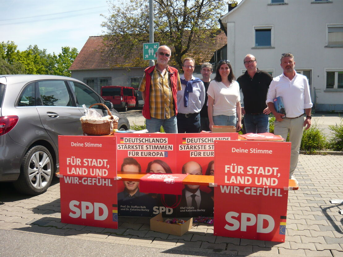 Wahlveranstaltung Samstag den 11.Mai 2024 vor Edeka